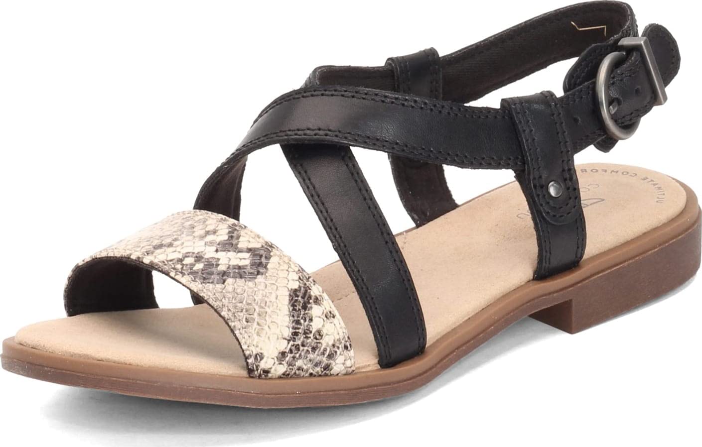 Clarks Women's Declan Spring Sandal - Comfortable Casual Sandals for Women | Perfect for Beach, Vacation & Summer Outfits