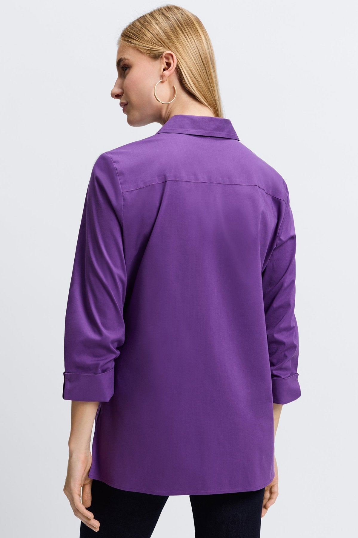 Evelyn Wrinkle-Free Stretch 3/4 Sleeve Blouse for Women - Comfortable Office & Casual Wear
