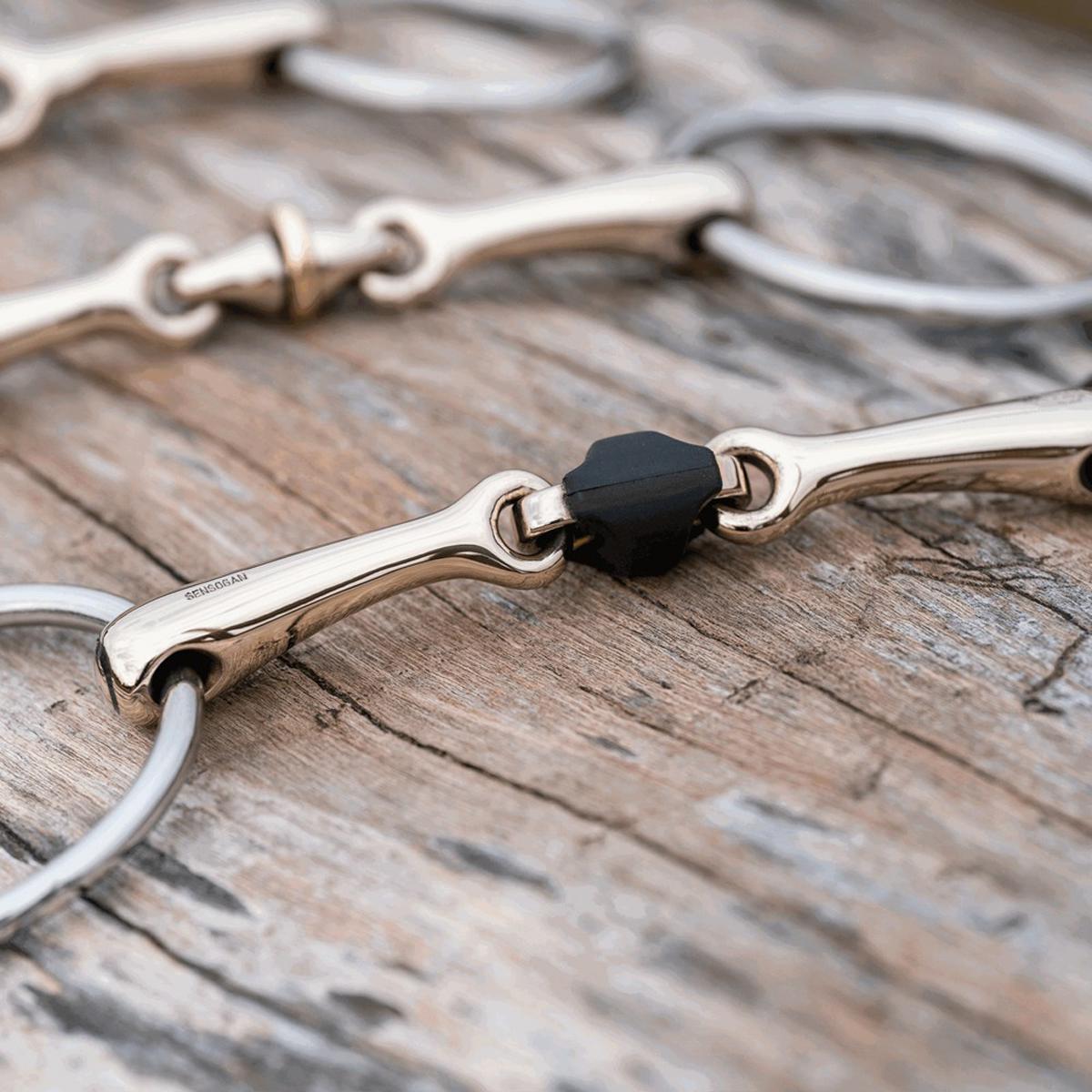 Herm Sprenger WH Ultra Soft Sensogan Double Jointed Loose Ring Snaffle Bit - Gentle Horse Training Bit for Dressage, Jumping & Trail Riding - Comfortable & Durable German Stainless Steel Bit