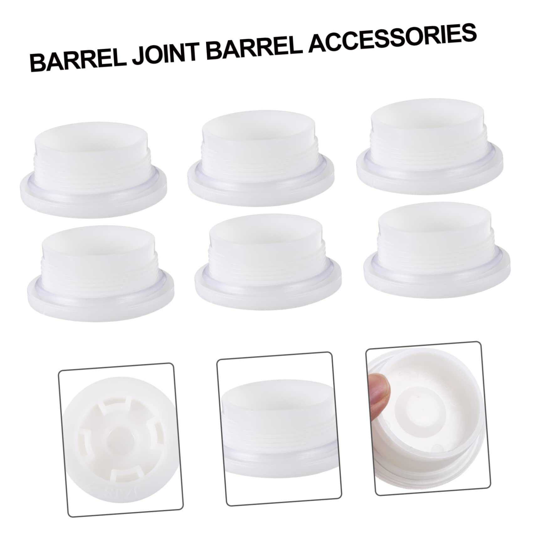 10 Pcs Plastic Bucket Lids - Screw-On Waterproof Covers for Chemical & Water Buckets - Anti-Splash Threaded Sealing Caps - Ideal for Storage, Transport & Outdoor Use