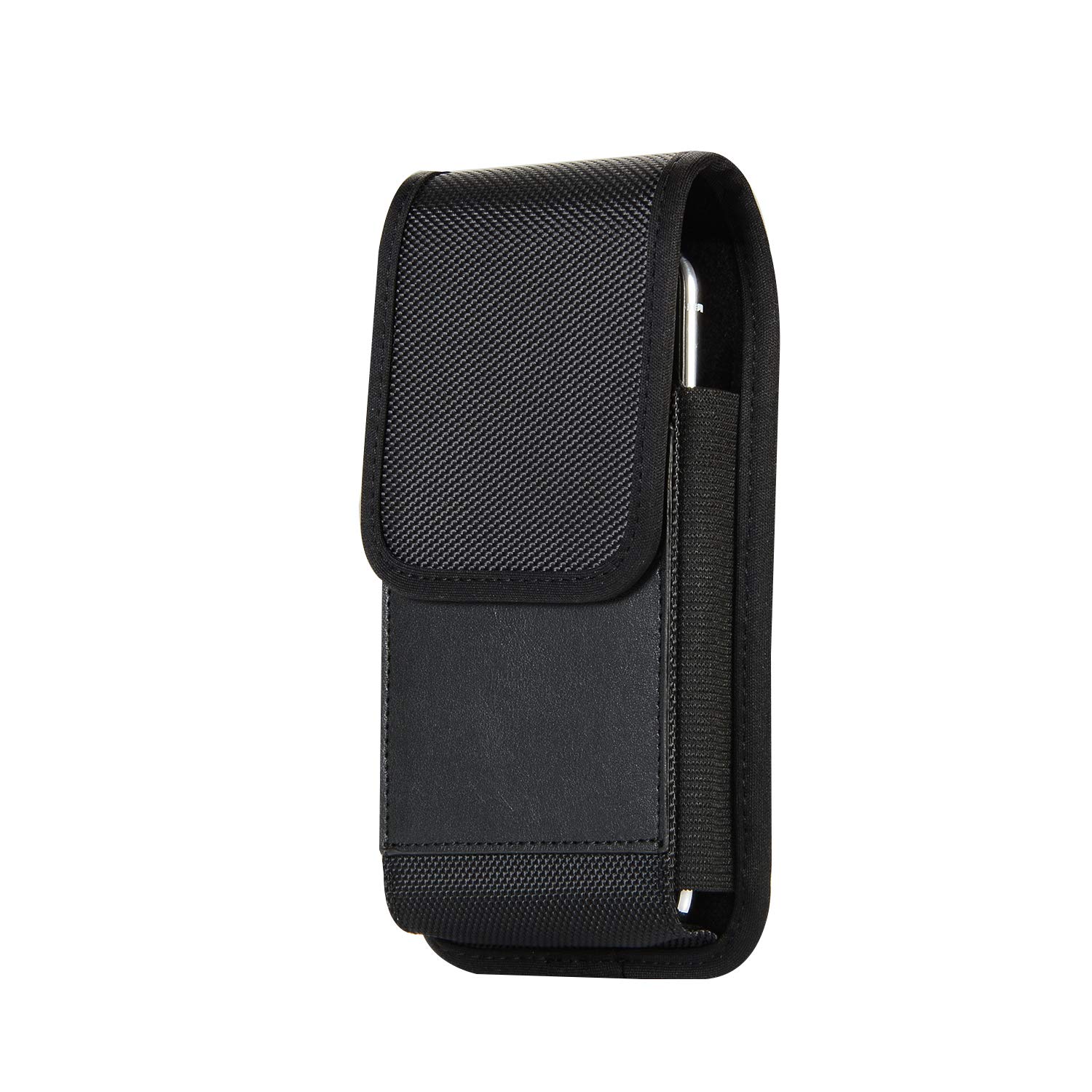 Leather Phone Holster with Belt Loop for Men - Universal Cell Phone Pouch Holder Case Compatible with iPhone 16/16 Pro/15/14/13/12/11/XS, Samsung Galaxy S25/S24/S23/S22/S10e - Perfect for Work, Hiking & Outdoor Activities