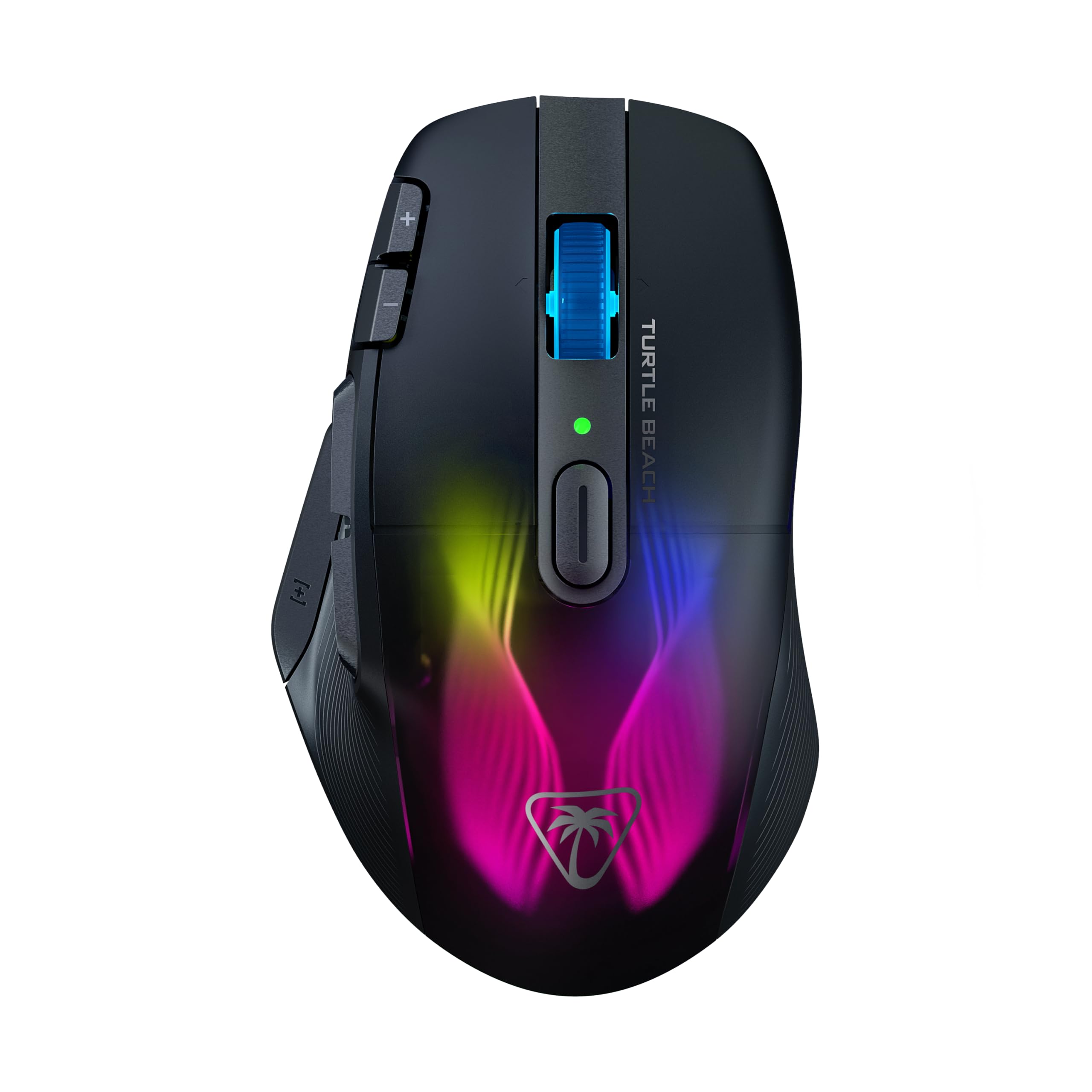 Turtle Beach Kone XP Air Wireless RGB Gaming Mouse - Bluetooth, 19K DPI Optical Sensor, 100-Hour Battery with Charging Dock, 29 Programmable Buttons, 4D Wheel - Black | Ergonomic Design for PC & Mac Gaming, Work & Productivity
