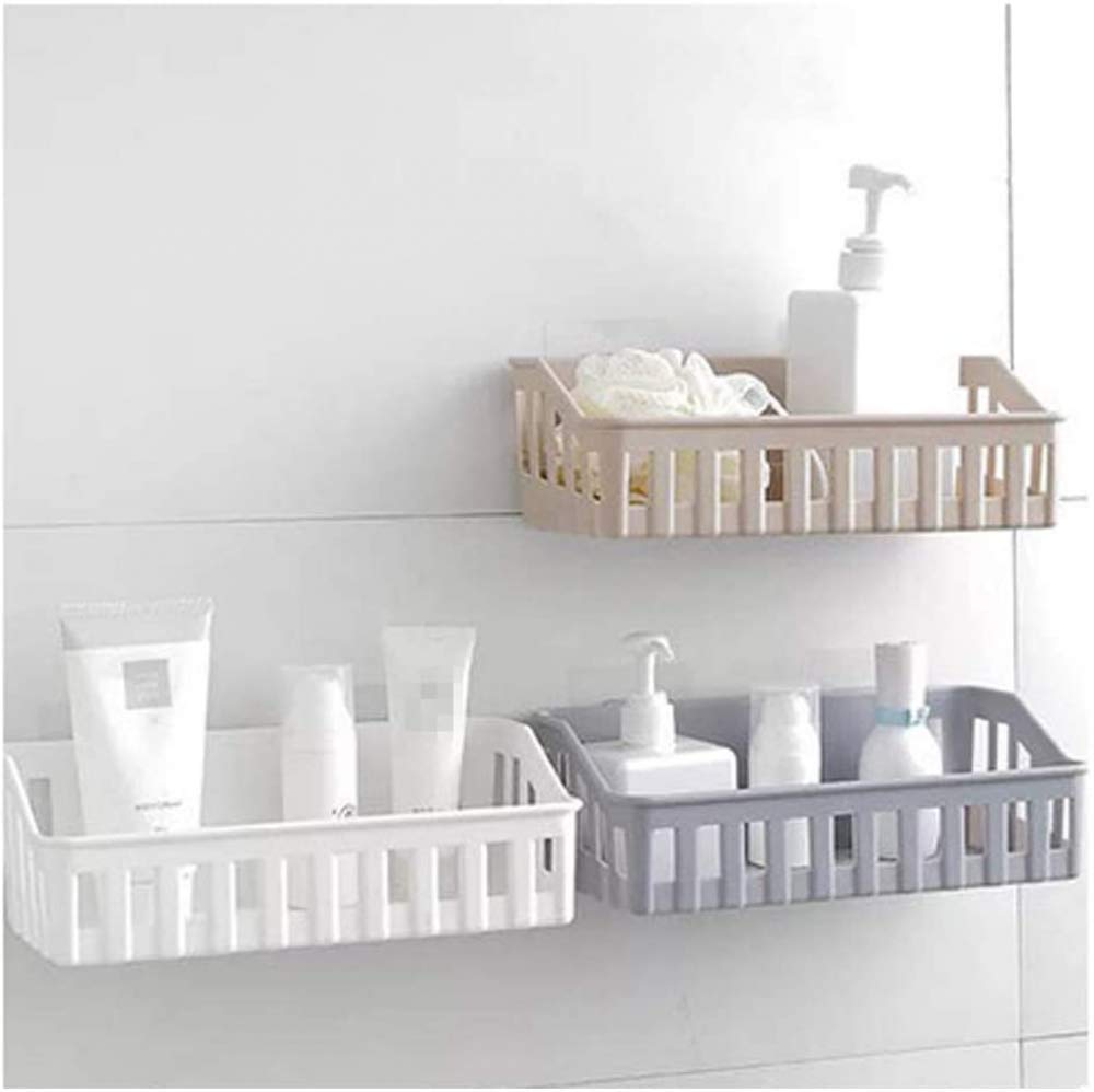 Wall-Mounted Bathroom Shelf - Shower & Kitchen Storage Organizer for Home