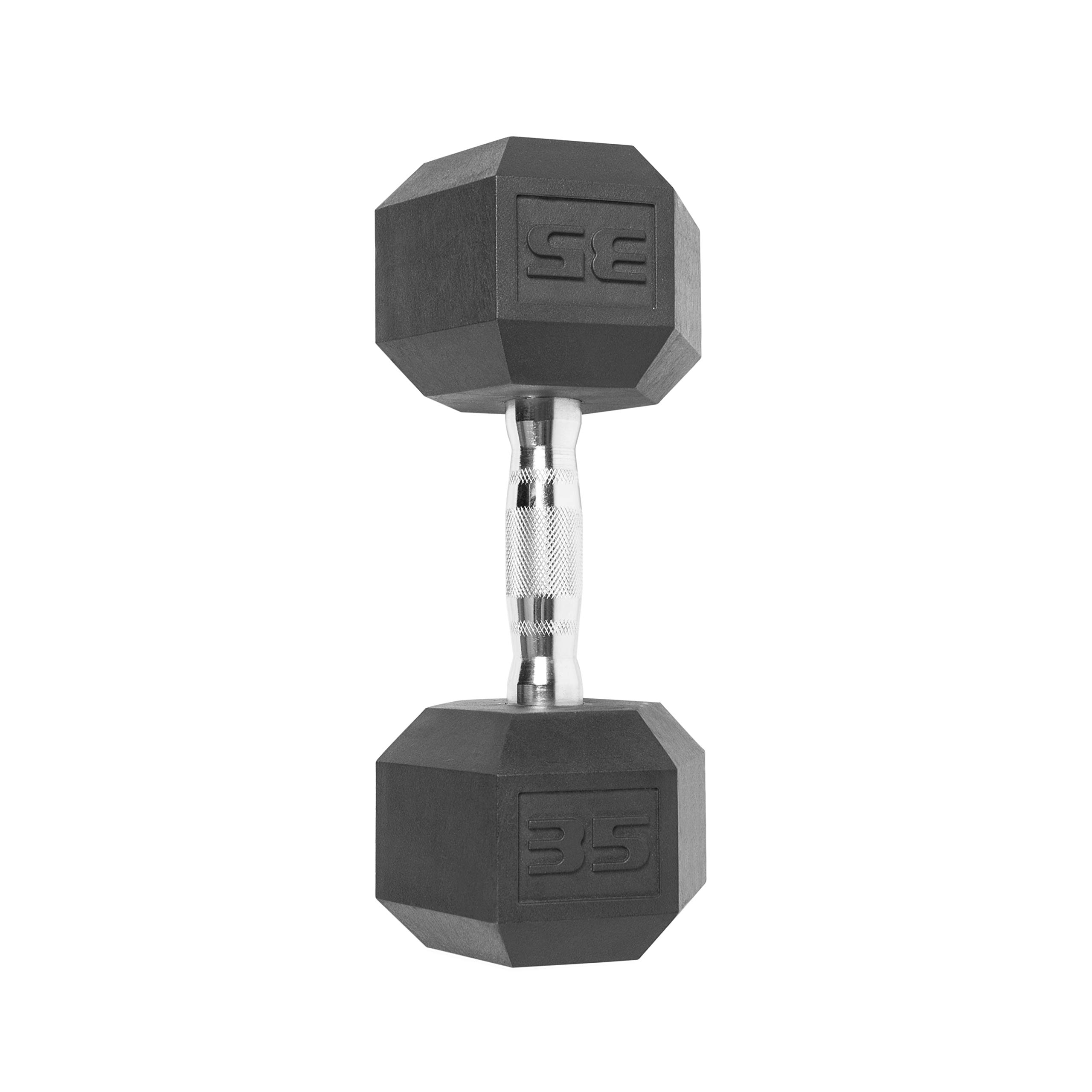Premium CAP Coated Hex Dumbbell Weights - 5-50lb Set for Home Gym, Strength Training & CrossFit Workouts | Non-Slip Rubber Coating, Durable Steel Core | Perfect for Weightlifting, HIIT & Functional Fitness
