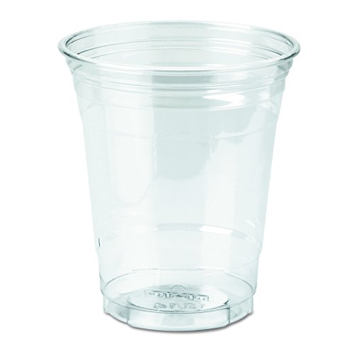 Dixie 12 oz. Clear Plastic Cups by GP PRO (Georgia-Pacific) - 500 Count Bulk Pack (25 Cups/Sleeve, 20 Sleeves/Case) - Perfect for Parties, Events, and Office Use