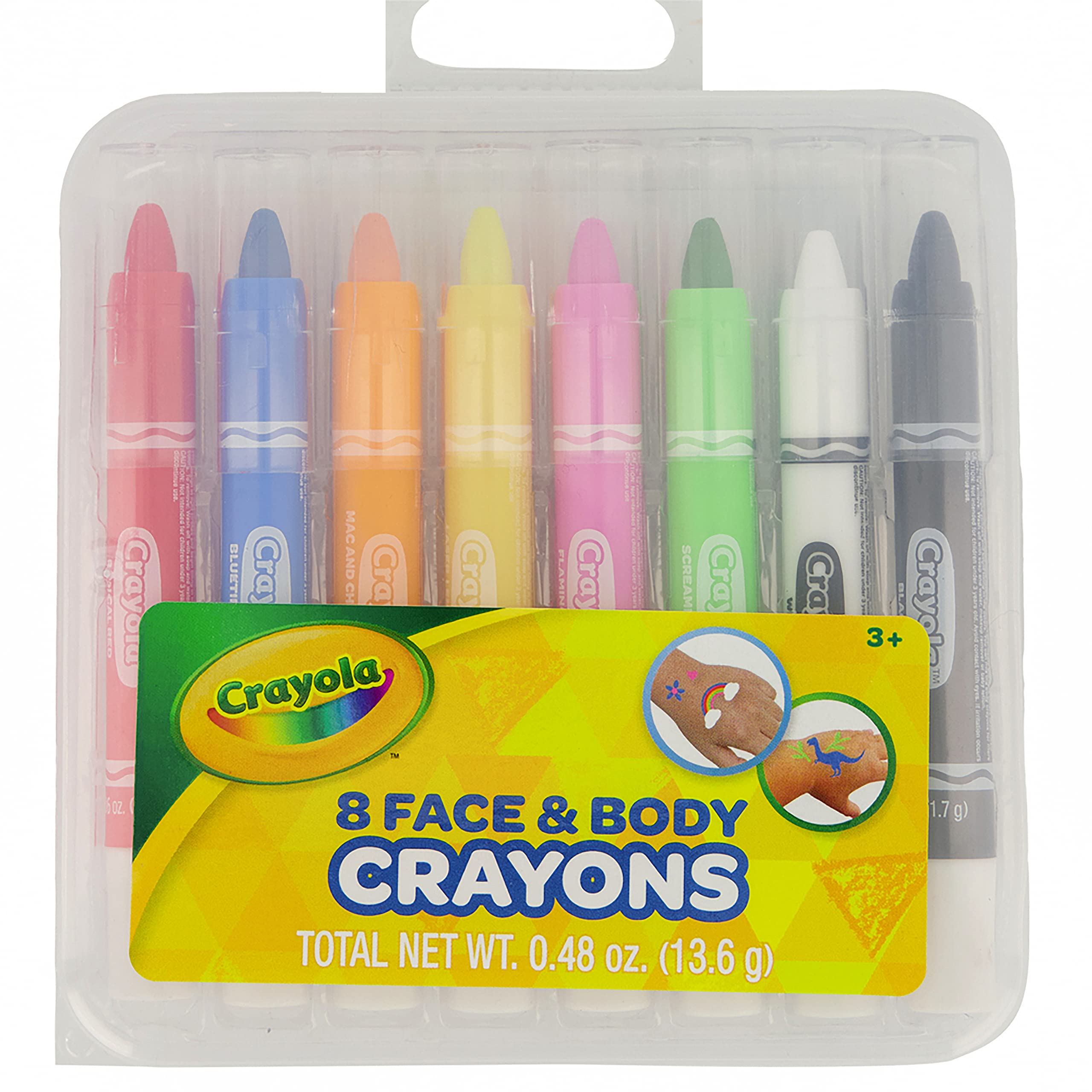 Crayola Face & Body Paint Crayons - Non-Toxic Washable Art Supplies for Kids, Halloween Costumes & Party Makeup - Perfect for Face Painting, Dress Up & Creative Play