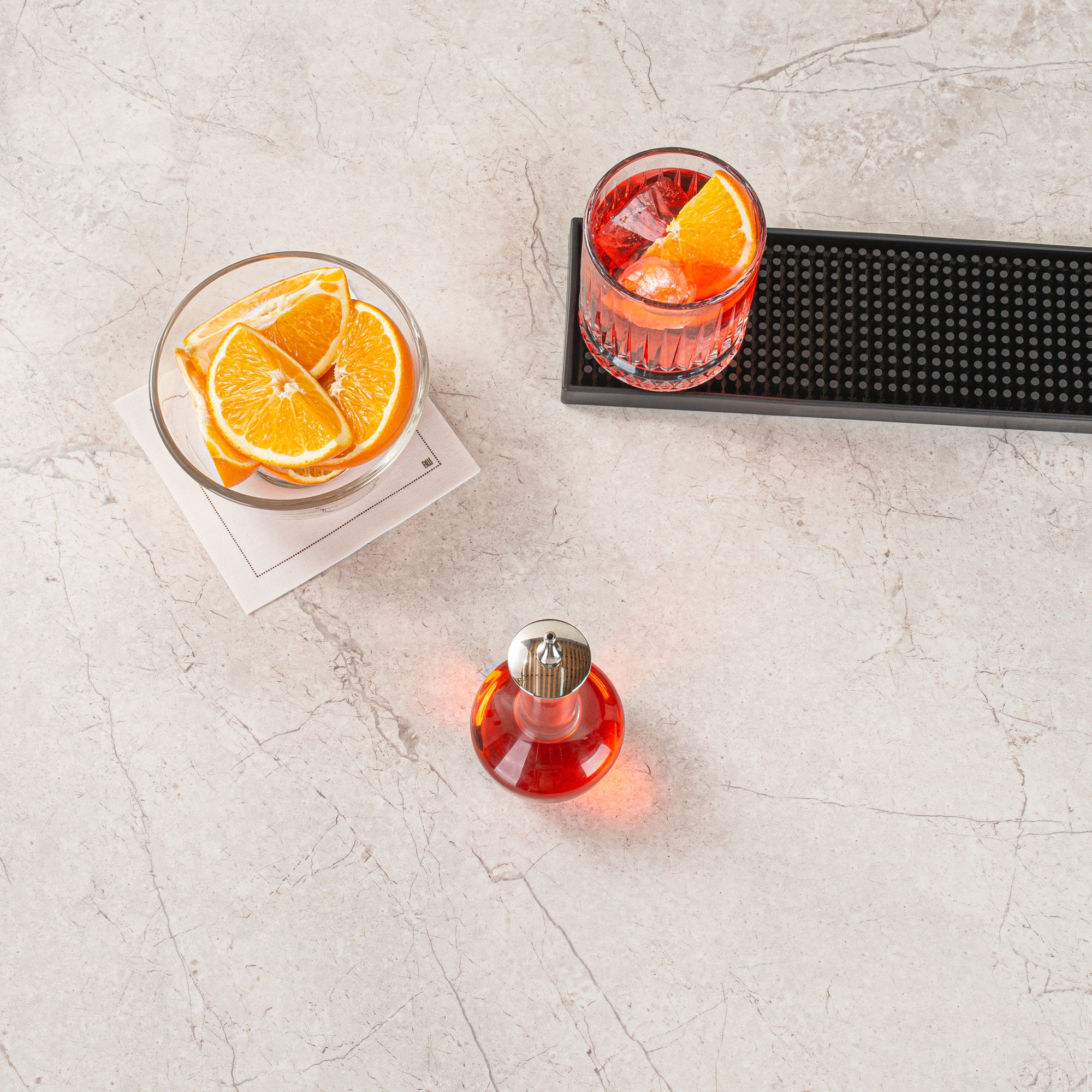 Premium 4 oz Glass Bitters Bottle with Silver Dasher - Modern Bar Accessory for Cocktails & Mixology - 5.75