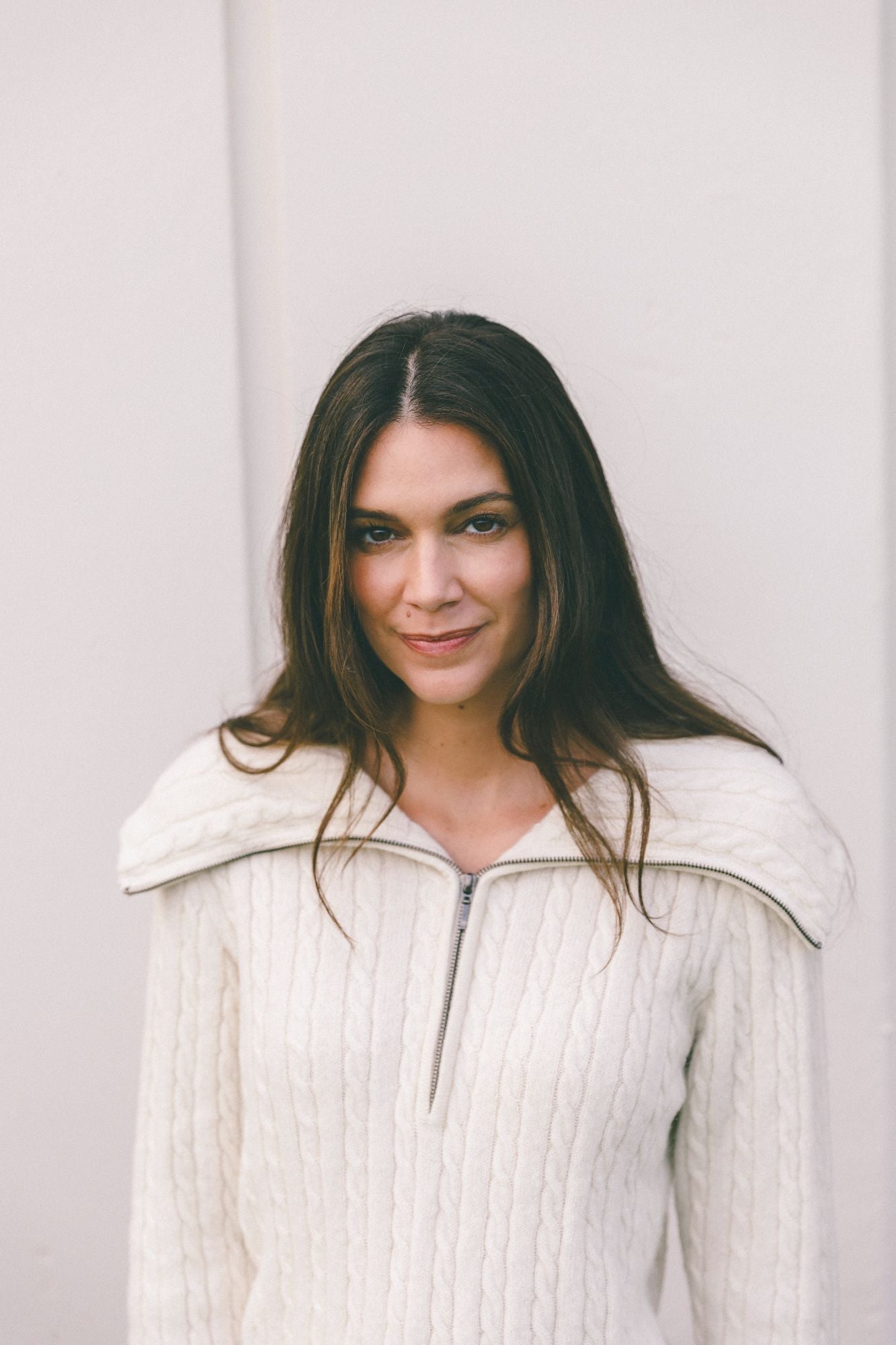 Women's Aurora Half Zip Cable Knit Sweater - Cozy Winter Pullover for Casual Outfits & Outdoor Activities | Perfect for Work, Dates & Weekend Getaways