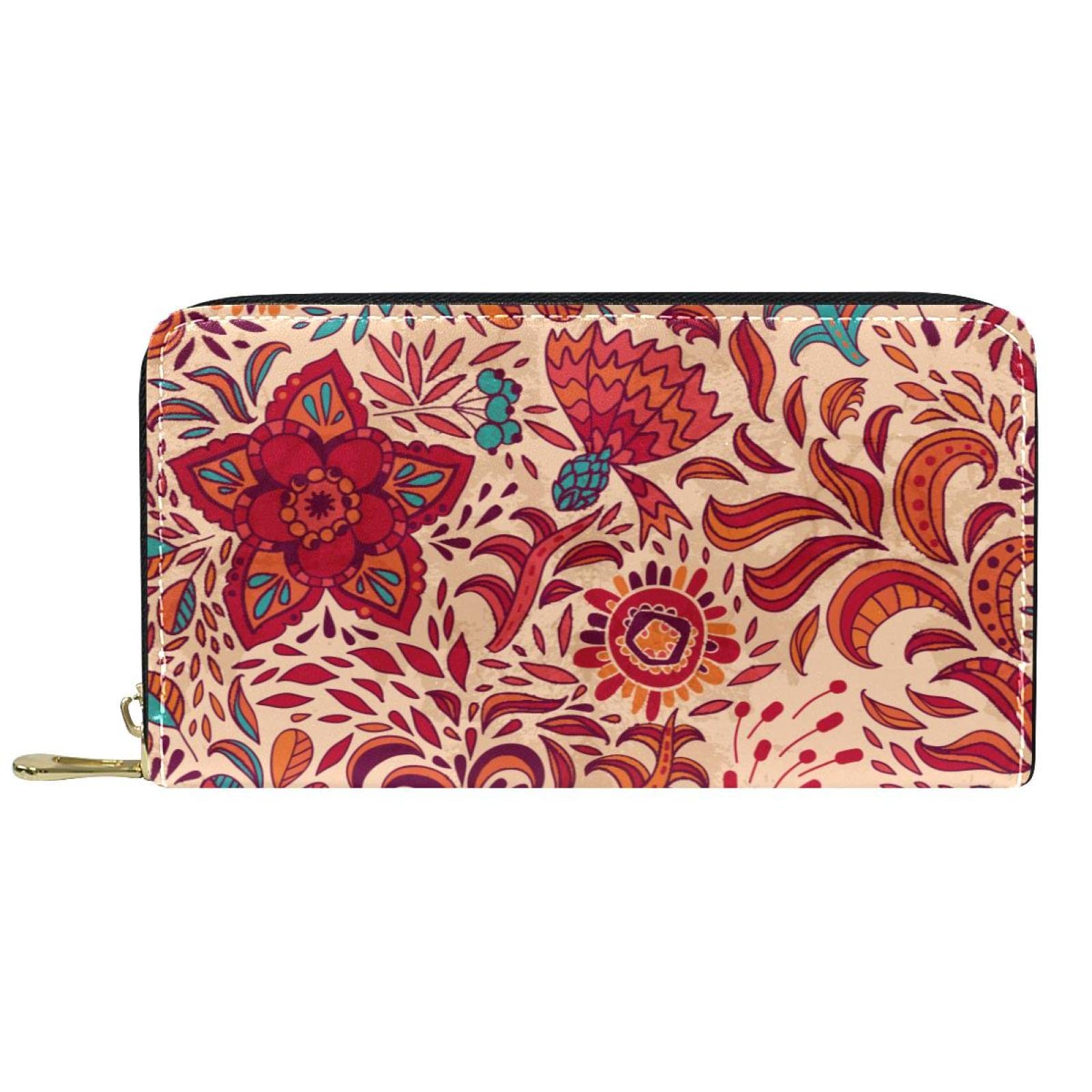 Leather Wallet Clutch for Women & Men - Travel & Daily Use