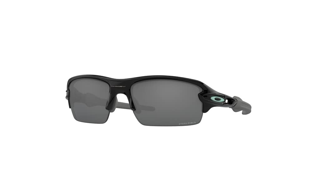 Oakley Flak XS OJ9005 Kids Sunglasses for Boys & Girls - Rectangle Junior Shades with iWear Cleaning Kit & Leash - Perfect for Outdoor Sports, Beach & School Activities