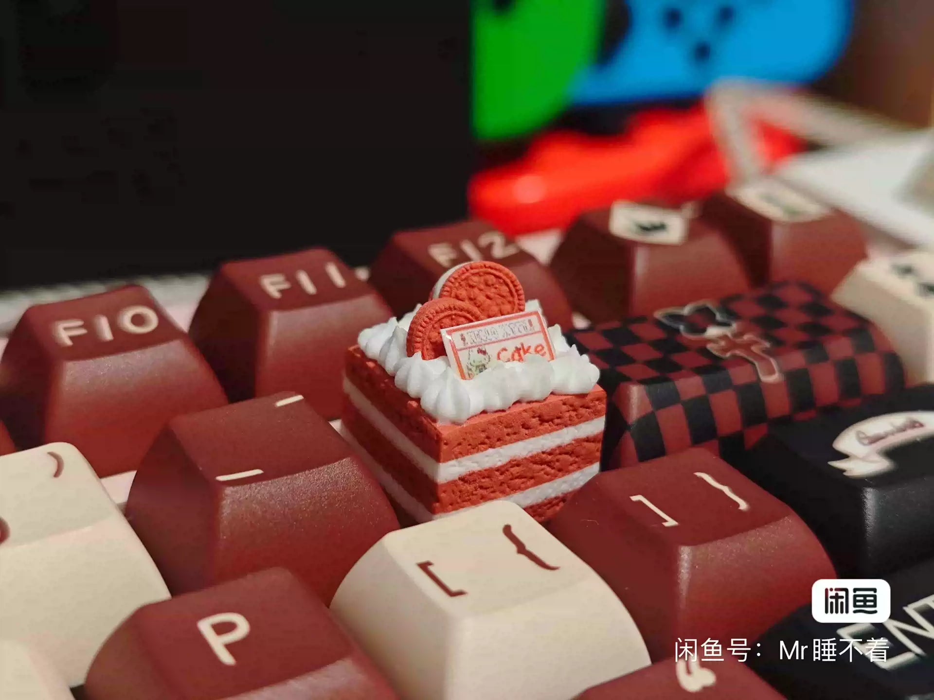 Handmade Resin Clay Food Collection Keycaps - Custom Stone Plastic Clay Artisan Keycaps for Mechanical Keyboards | Unique Keyboard Decor for Gaming & Office Use