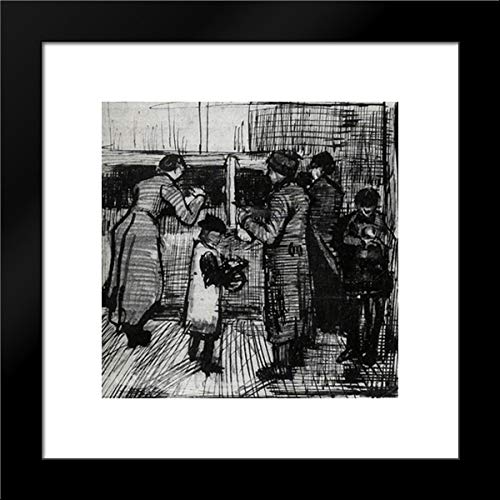 Vincent van Gogh The Public Soup Kitchen 20x20 Framed Art Print - Museum Quality Reproduction for Home & Office Decor