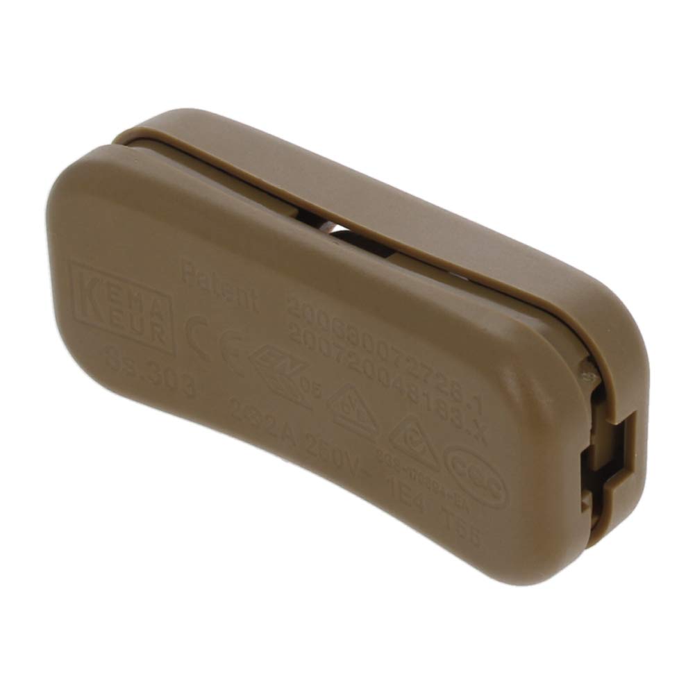 Othmro LED Strip Light Toggle On/Off Switch Wire - 303 Switch 2.6cm x 6.3cm, 250V 2A Bronze (3 Pack) - Perfect for DIY Lighting Projects, Home Decor, and Custom LED Installations