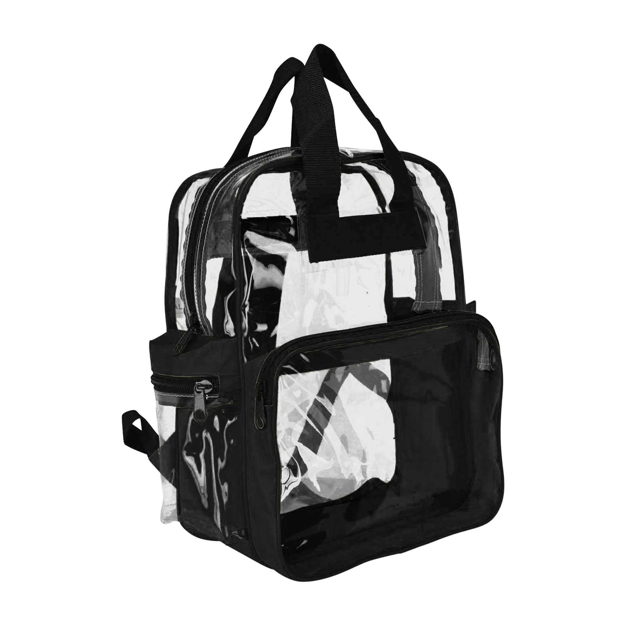 DALIX Clear Backpacks Bulk 24 Pack - Transparent School Backpack for Students, TSA Approved Security Bag for Concerts, Stadiums & Travel