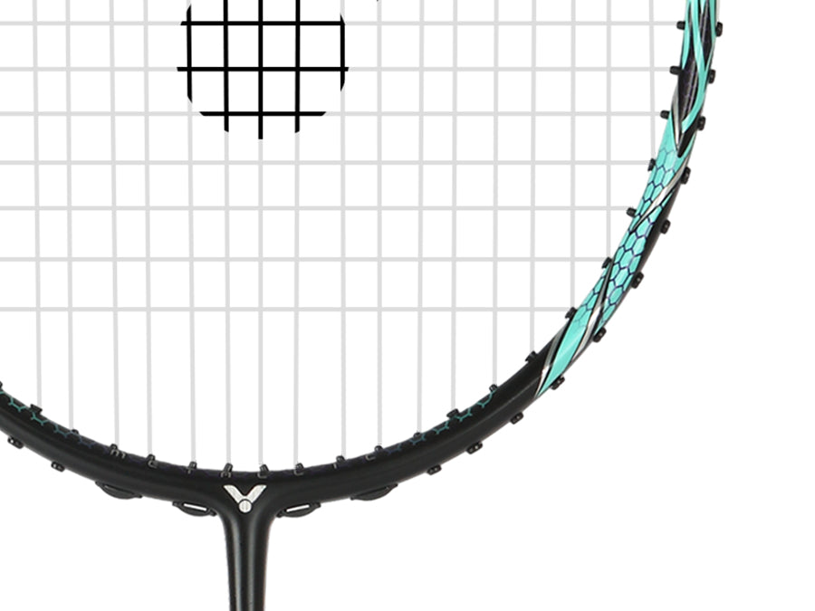 Victor Auraspeed 90K Metallic Badminton Racket - Professional Carbon Fiber Badminton Racquet for Advanced Players - Perfect for Tournaments & Training Sessions