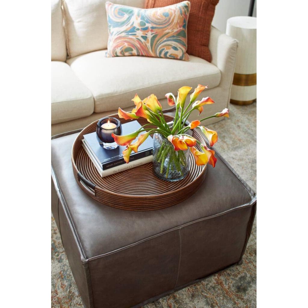 Cyan Design 11645 Monoco Side Table - Faux Bone Finish, Modern Accent Table for Living Room, Bedroom, or Office Decor