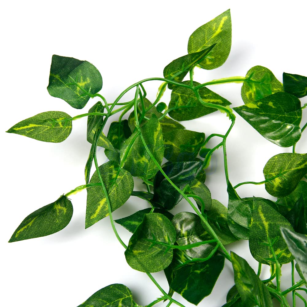 60 Strands 416Ft Artificial Ivy Garland - Fake Hanging Vines with Greenery Leaves for Home Decor, Wedding, Party, Garden & Wall Decoration (Scindapsus Vines) - Perfect for Indoor/Outdoor Spaces, Backdrops & Event Centerpieces