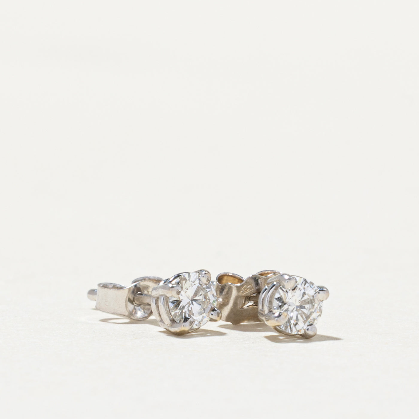 14K Gold Diamond Stud Earrings for Women - 0.27 Carat Total Weight (ctw) | Round Cut Real Diamond Earrings for Everyday Wear, Gift & Special Occasions