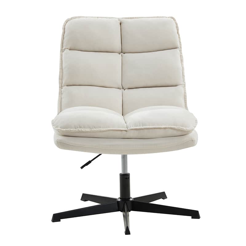 Simon Armless Office Chair with Thick Cushion - Ergonomic Comfort for Home Office, Study, and Workspace - Perfect for Long Hours of Sitting