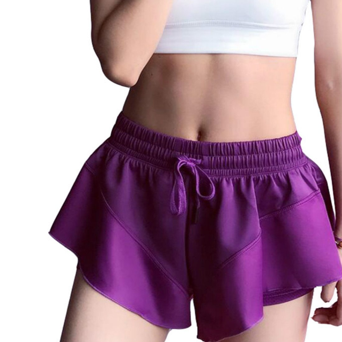 Colygamala Women's Solid Color Tennis Skorts - High Waist Athletic Shorts for Tennis, Yoga, Running & Gym Workouts | Breathable Quick-Dry Fitness Skorts for Women | Perfect for Sports, Jogging and Casual Wear