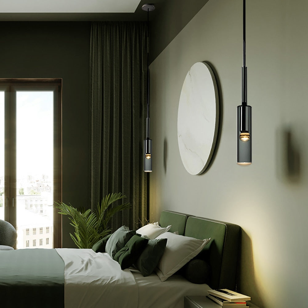 Charlot Pendant Light - Modern Hanging Chandelier for Dining Room, Kitchen Island & Bedroom Lighting - Elegant Glass Ceiling Lamp Fixture
