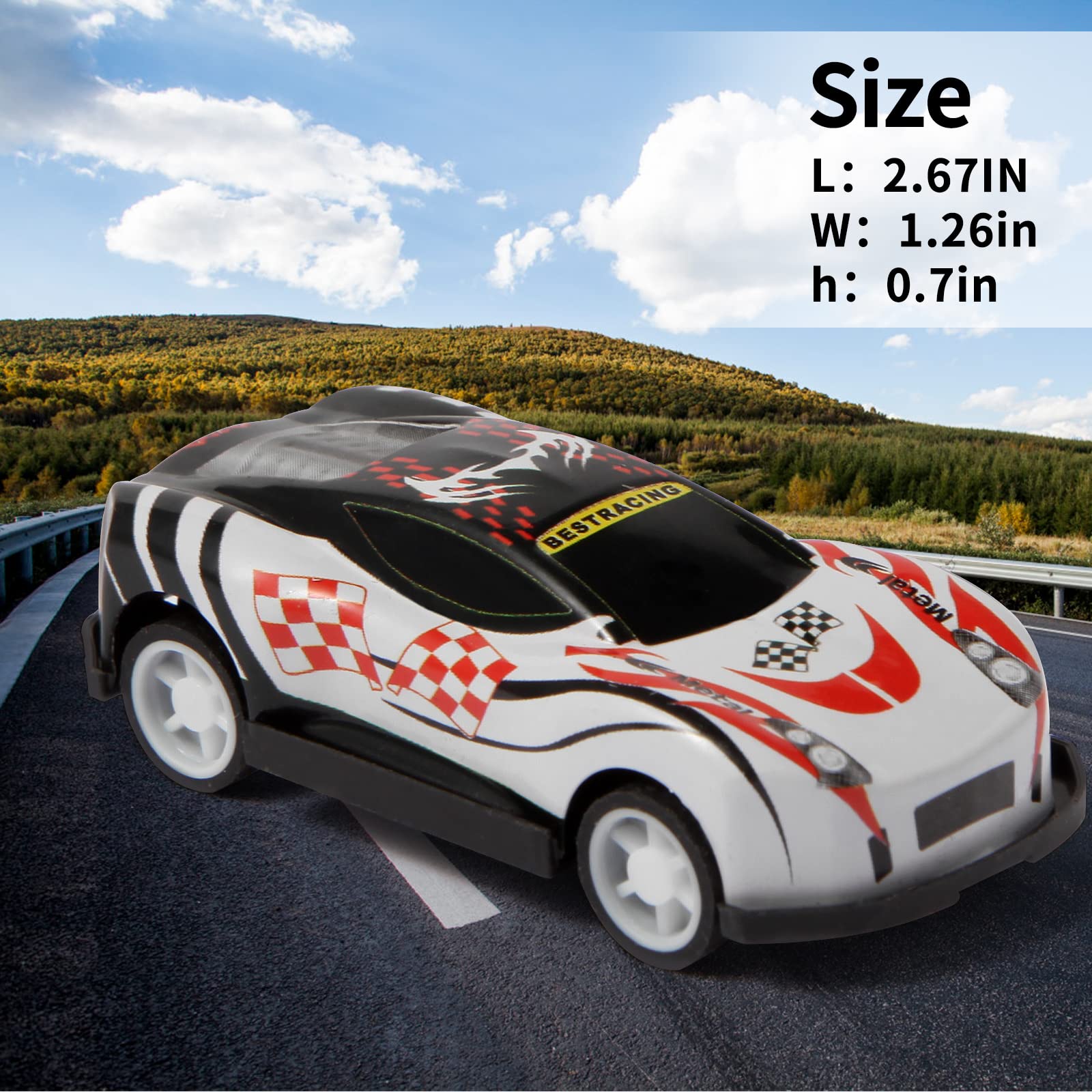28 Pack Pull Back Cars for Kids - Mini Race Car Toys Bulk Set, Party Favors, Goodie Bag Stuffers & Pinata Fillers for Boys & Girls - Perfect for Birthday Parties, Classroom Rewards & Toddler Playtime