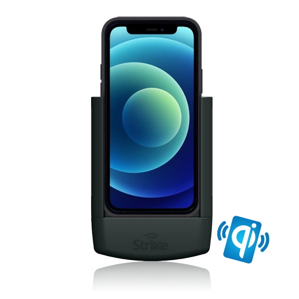 iPhone 12 Mini Wireless Charging Car Mount Holder - Compatible with Apple Cases - Perfect for Hands-Free Driving & Safe Charging on the Go