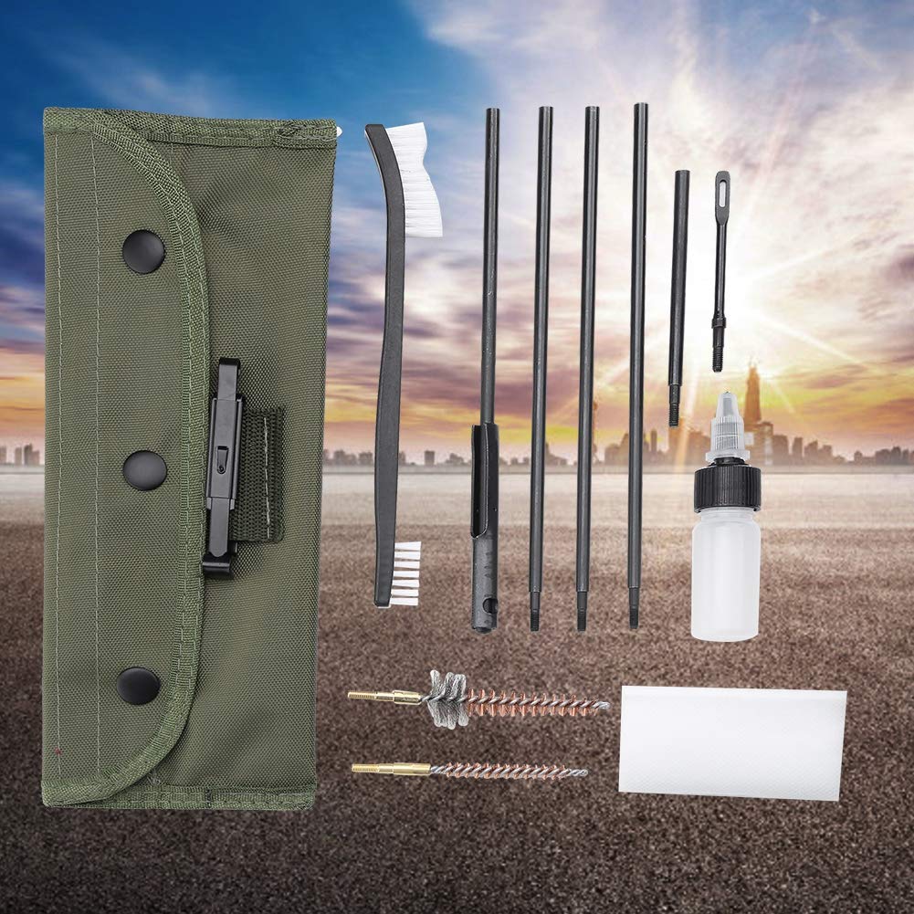 12-Piece Multi-Function Gun Cleaning Kit with Cleaning Rod & Double-Ended Brushes - Professional Firearm Maintenance Tools for Pistols, Rifles & Shotguns - Perfect for Hunting, Shooting Range & Home Gun Care