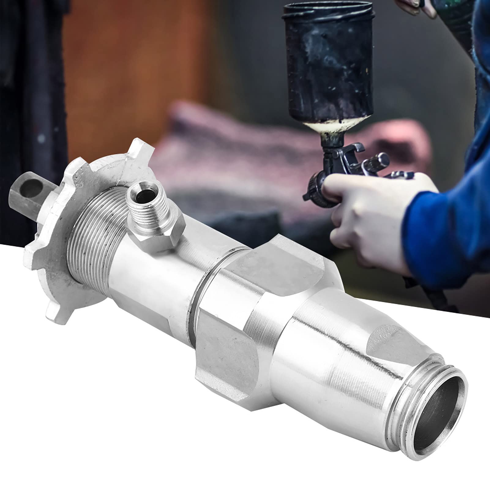 Stainless Steel Airless Paint Spray Pump Replacement with Gasket - Compatible with 390 395 490 495 595 Spraying Machines (1.5cm Inner Diameter) - Ideal for Professional Painting, Home Renovation & DIY Projects