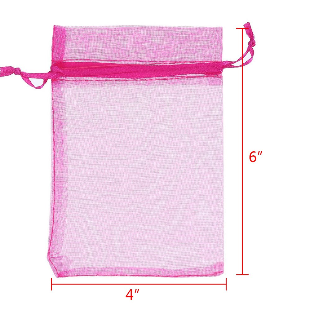 100/200PCS Organza Gift Bags - 4