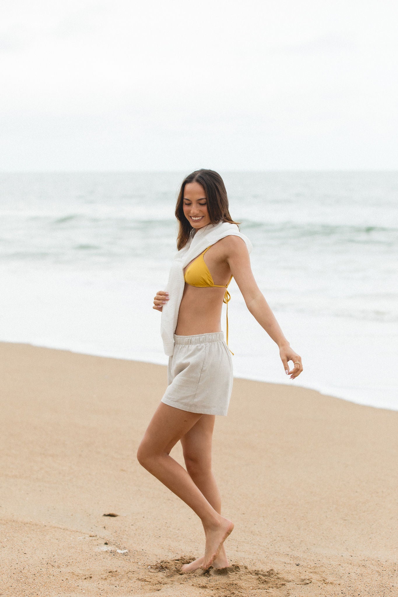 Stylish Sunday Striped Shorts for Men & Women - Comfortable Casual Wear for Summer, Beach, and Outdoor Activities