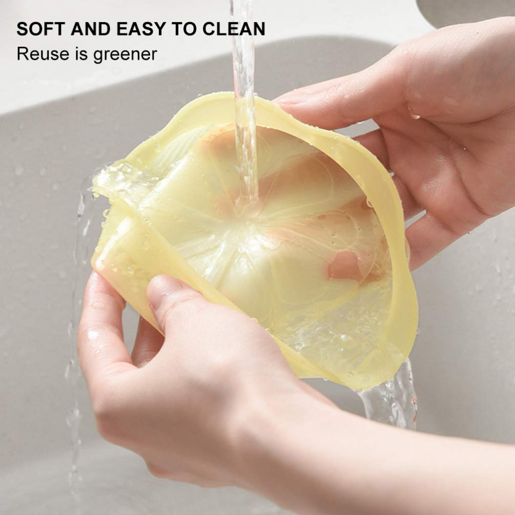 Hemoton 6-Piece Silicone Food Cover Set - Reusable Stretch Lids for Bowls, Flexible & Airtight Food Storage Covers - Perfect for Meal Prep, Leftovers & Refrigerator Organization