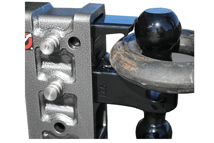 GEN Y Hitch Mega Duty Drop Hitch with Ball Mount & Pintle Lock - 2.5in Shank, 6in Drop, 21,000lb Tow Capacity - Heavy Duty Towing for Trucks, Trailers & Off-Road Vehicles