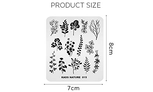 Chinese Style Nail Art Stamping Plate - KADS NA015 Floral Design for DIY Manicure & Nail Decoration | Perfect for Home Salon, Party Nails & Professional Nail Artists
