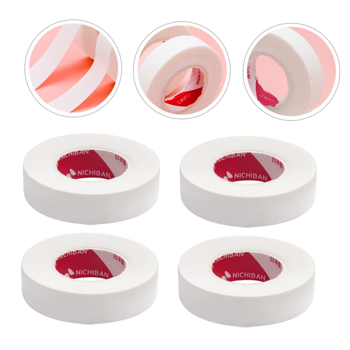 Beatifufu Salon Eyelash Tape - 8 Rolls White Lash Extension Tapes for Professional Eyelash Extensions | Medical-Grade, Breathable & Easy to Apply | Perfect for Beauty Salons, DIY Lash Artists & Home Use