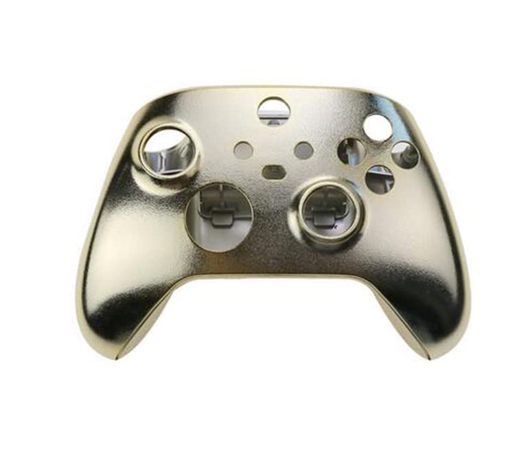 Premium Chrome Plated Custom Housing Shell Case with Buttons for Xbox Series S/X Controllers - Gold Finish | Enhanced Grip & Durability for Gaming Sessions
