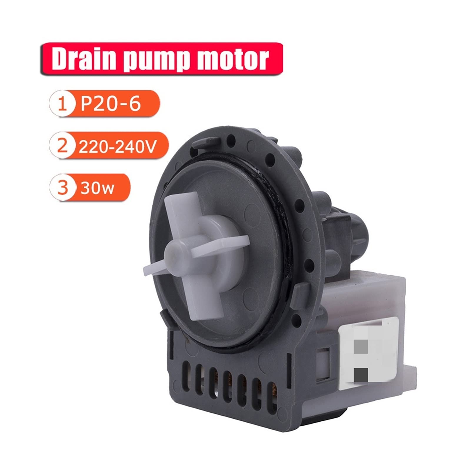 Greendhat 220V Washing Machine Drain Pump Replacement Kit - Ultra Durable Laundry Appliance Parts for Washers (PSB3 Compatible) - Perfect for DIY Home Repair & Appliance Maintenance