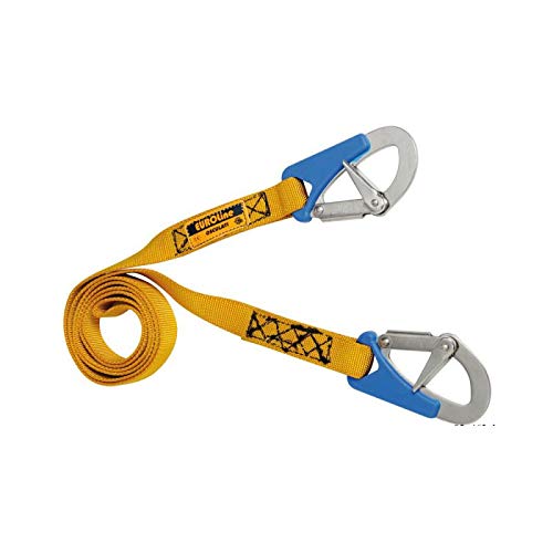 Osculati Euro Lightline Safety Line with Anti-Catching Opening - 2m Marine Boat Safety Rope with Hooks for Yachts, Sailboats, and Water Sports