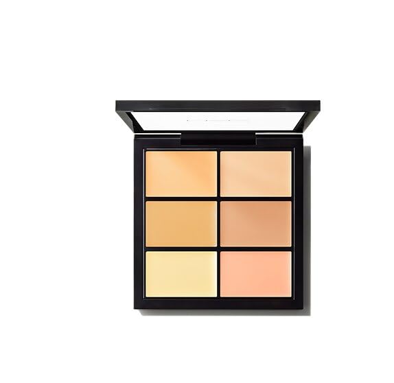 6 Color Cream Concealer Palette - Flawless Coverage for Dark Circles, Blemishes & Acne - Perfect for Makeup Artists & Everyday Use
