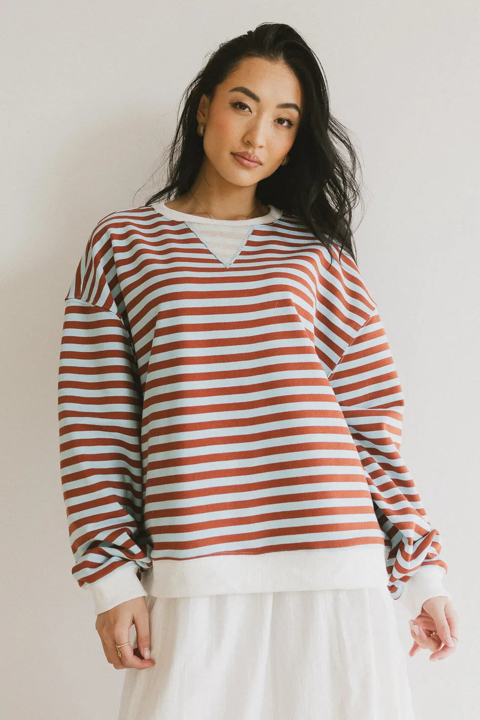 Ivan Striped Crewneck Sweatshirt for Men - Comfortable Casual Pullover for Everyday Wear | Perfect for Outdoors, Travel & Relaxation