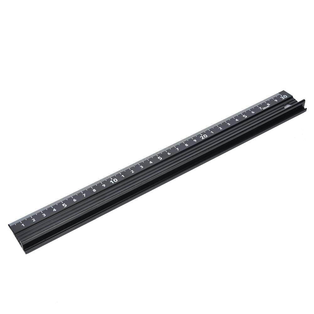 30cm Aluminum Alloy L-Shaped Ruler - Precision Measuring Tool for Office, School & Crafting | Durable Office Supplies & Stationery for Architects, Engineers & Students