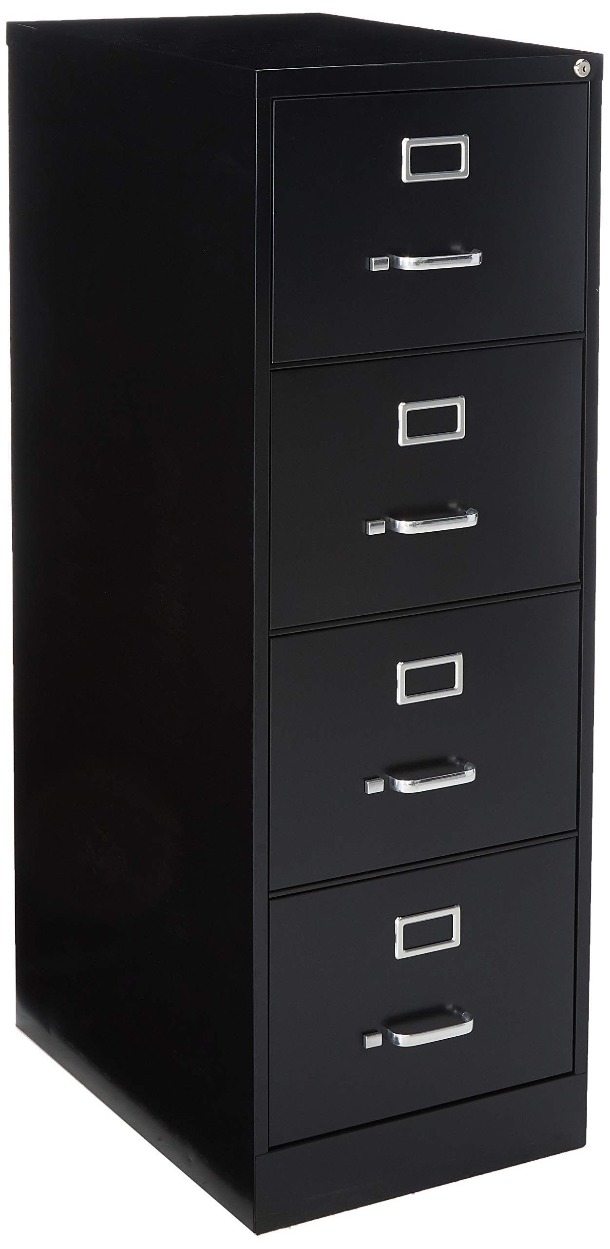 Lorell Fortress File Cabinet - Black, 2-Drawer Locking Metal Storage for Office & Home Organization | Secure Document Filing & Storage Solution