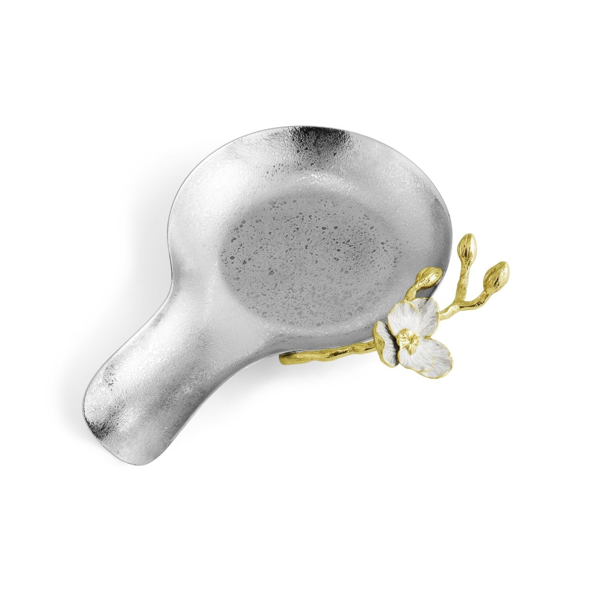 Orchid Spoon Rest - Elegant Ceramic Spoon Holder for Kitchen Countertop - Perfect for Cooking, Serving & Dining Decor