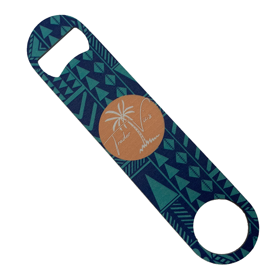 TRADER VIC'S Logo Bottle Opener - Vintage Style Metal Bottle Cap Opener for Beer, Soda & Home Bar Accessories - Perfect for Parties, BBQs & Gifts