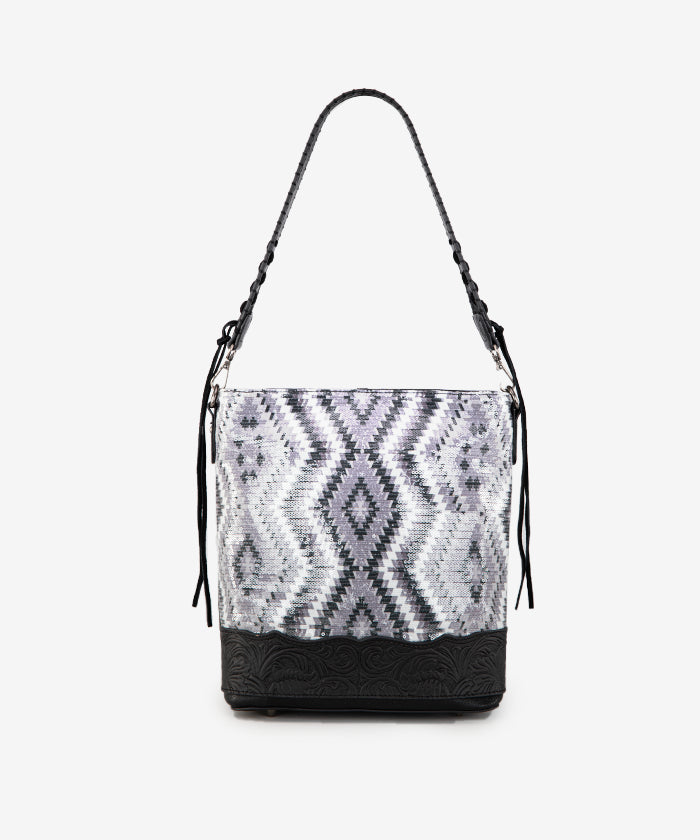 Montana West Sequined Aztec Concealed Carry Hobo Bag - Stylish & Functional Crossbody Purse for Women | Perfect for Everyday Use, Travel & Concealed Carry