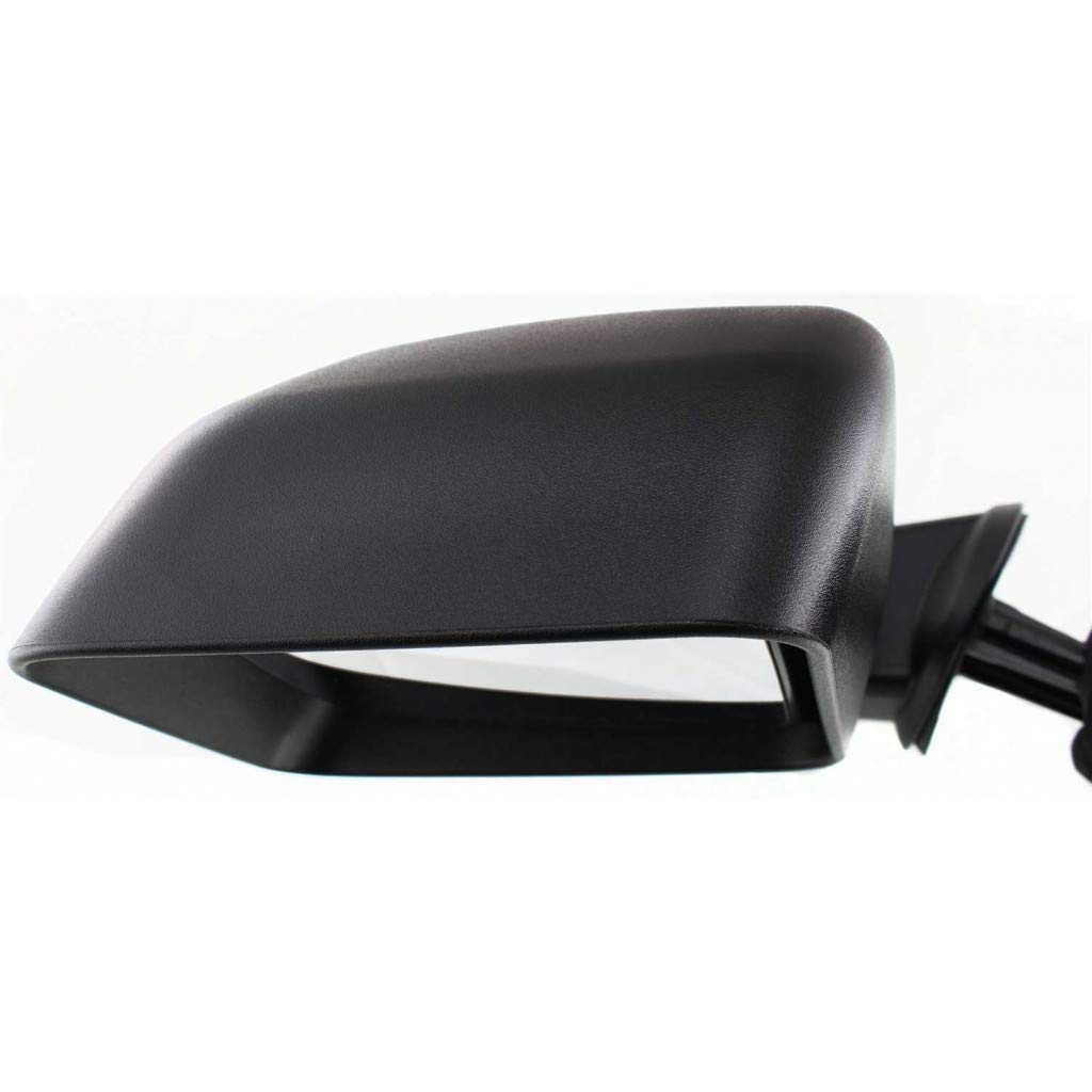 Jeep Wrangler JK 2007-2010 Manual Folding Textured Black Door Mirror Replacement for Driver Side | Non-Heated | Fits Part #55077967AC & CH1320271 | Perfect for Off-Roading & Daily Driving