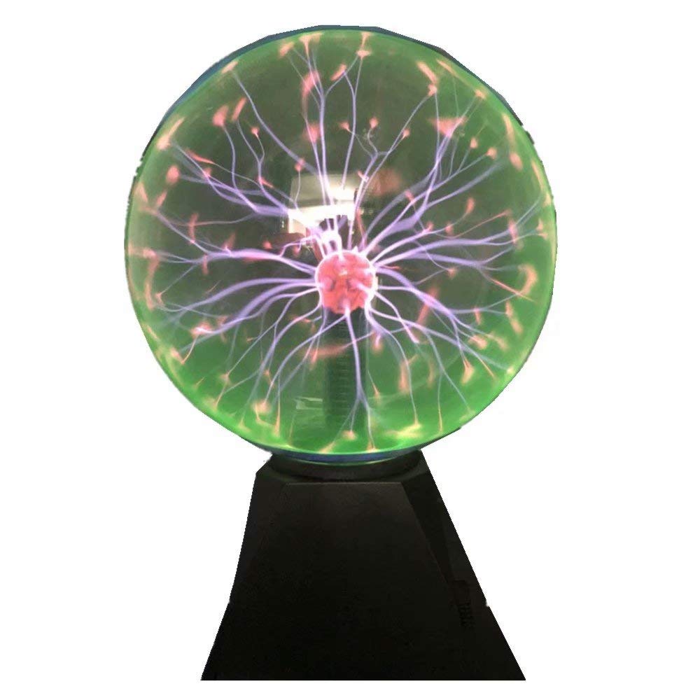 8 Inch Magic Plasma Ball Touch Sensitive Lamp - Sound Activated Nebula Sphere Lightning Globe with Electrostatic Flashing Effects | Science Night Light for Home Decor, Kids Room, Office Desk & Party Lighting