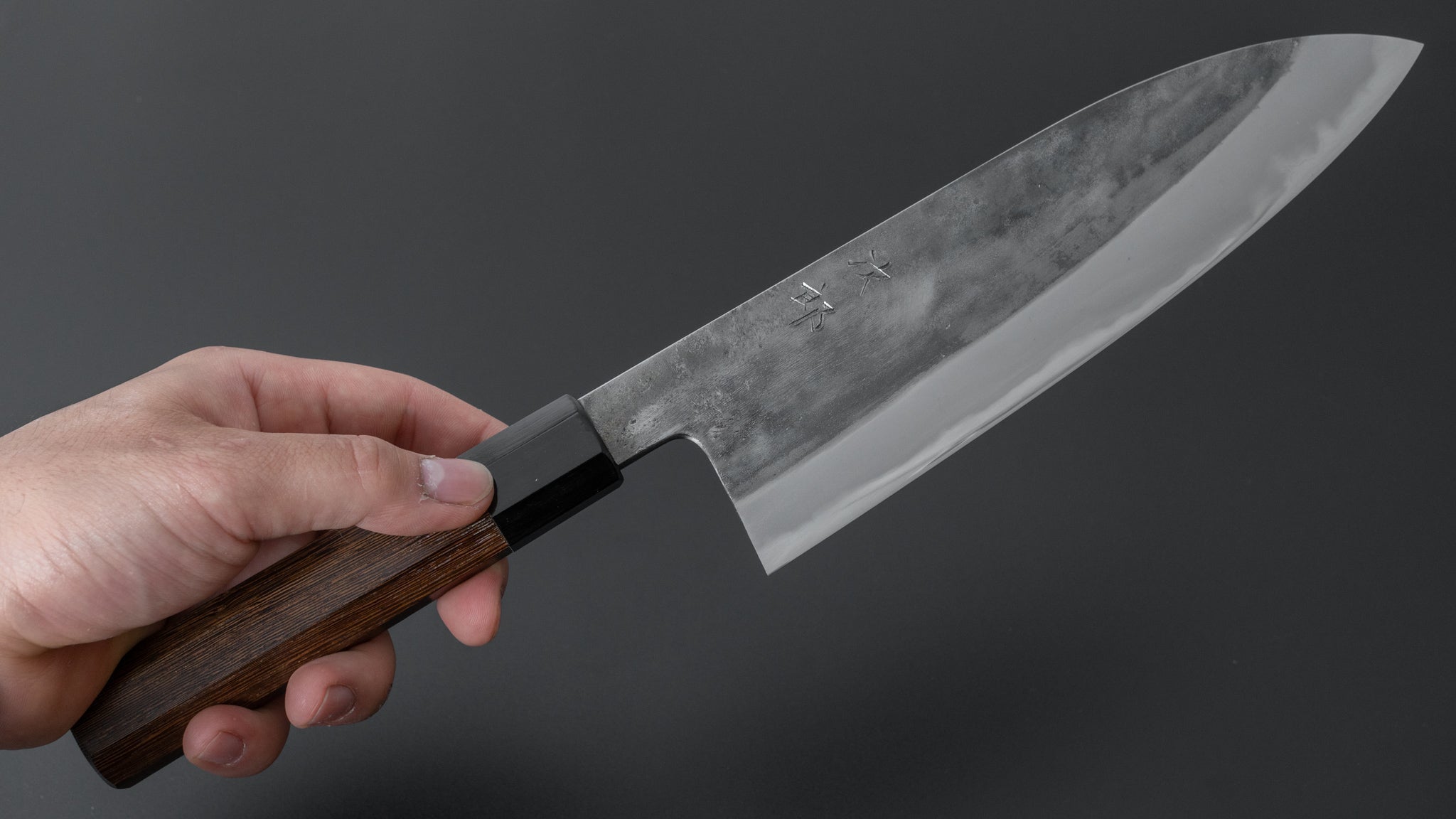 Premium Jiro Tsuchime Wa Gyuto 210mm Japanese Chef Knife - Taihei Tagayasan Handle (#302) - Perfect for Sushi, Meat Cutting & Professional Kitchen Use
