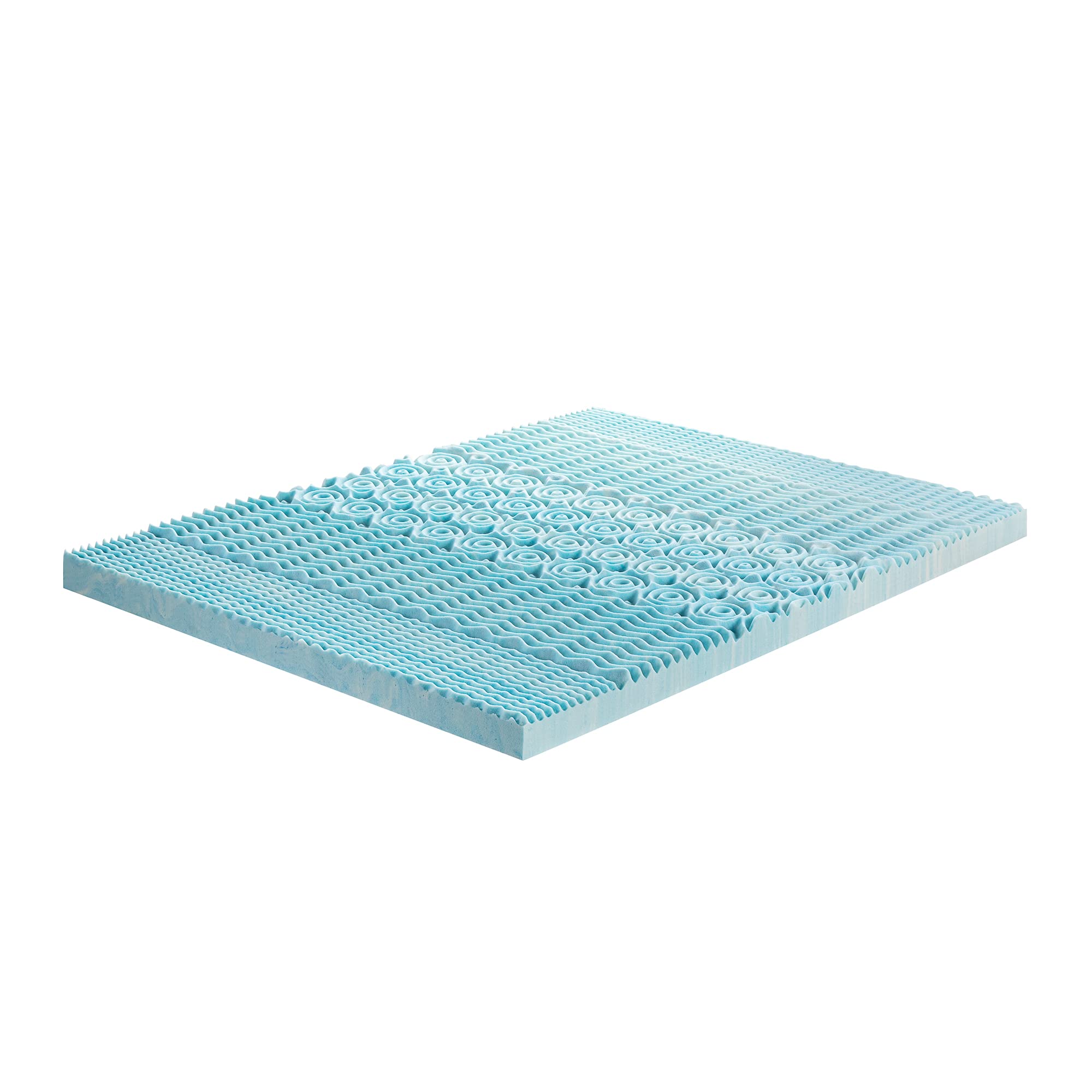 ZINUS 3 Inch Green Tea Cooling Gel Memory Foam Mattress Topper with Zoned Support - Twin Size for Hot Sleepers | Cooling Bed Topper for Summer Nights & Pressure Relief