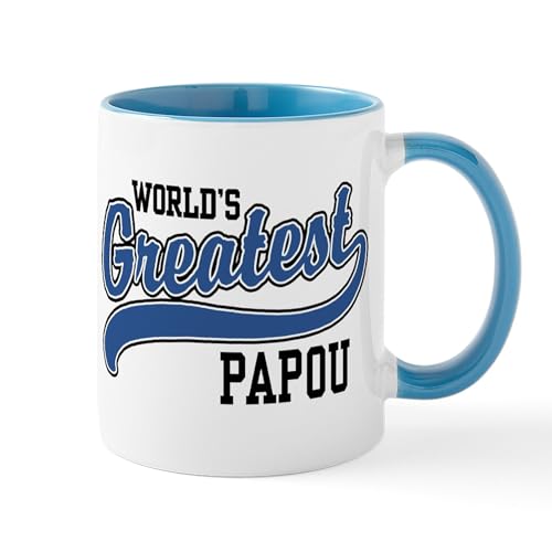 White/Blue Inside - World'S Greatest Papou